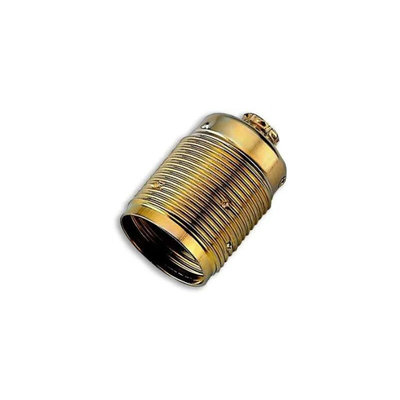 foto del prodotto portalampada e27 filettato, ottone, senza anello, oro
