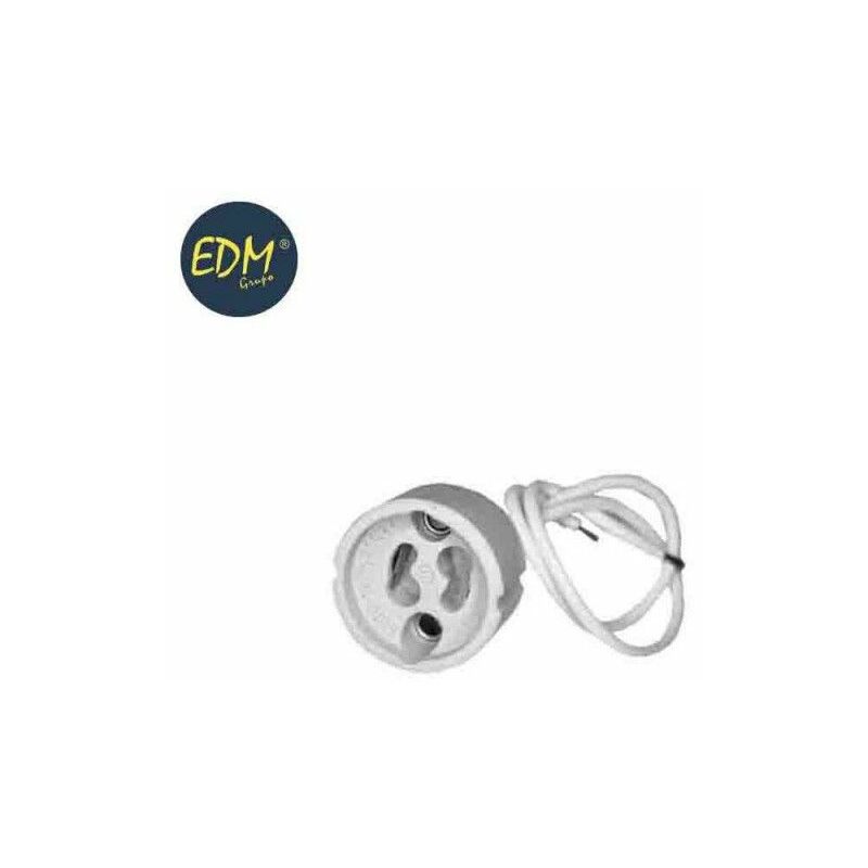 foto del prodotto portalampada edm alogeno gu 10 2a 250v cavo 15 cm