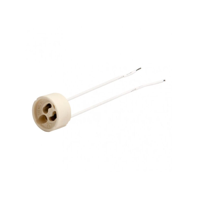 foto del prodotto portalampada in ceramica gu10 3x3x3 cm cavo 15 cm