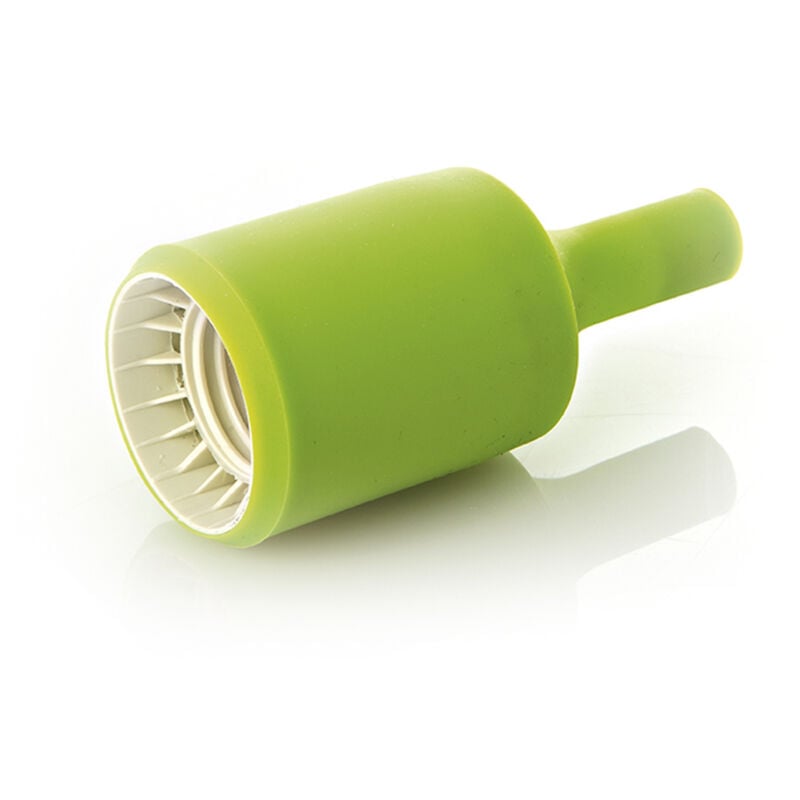 foto del prodotto portalampada in gomma colore verde