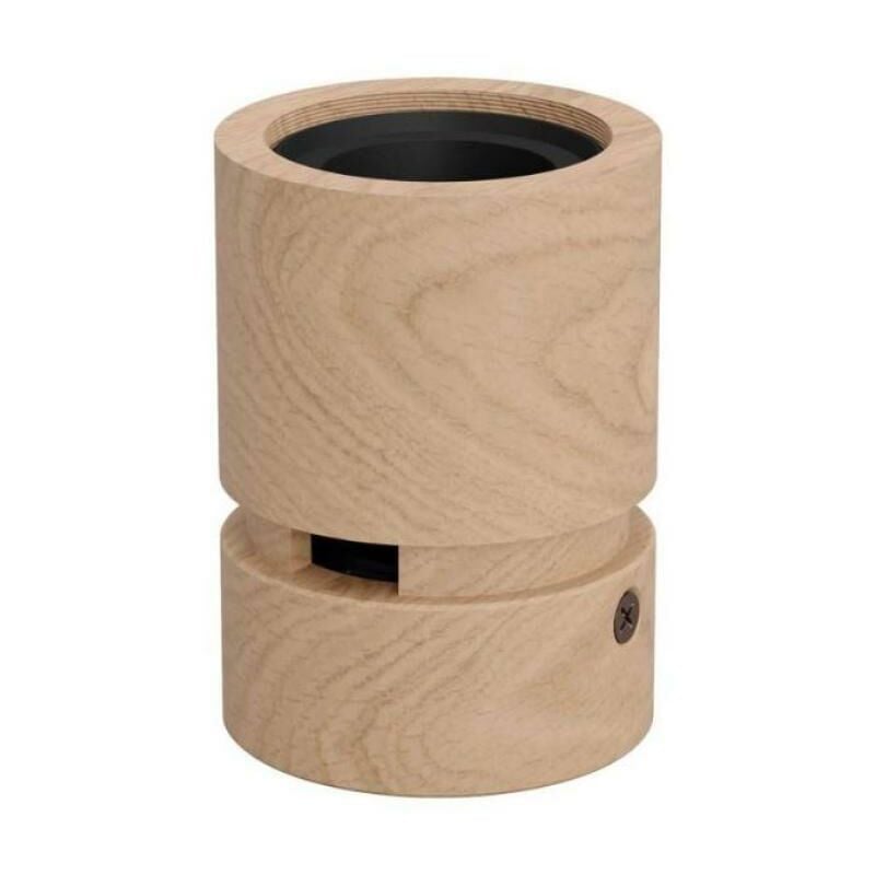 foto del prodotto portalampada in legno creative cables fil per cavo per catenaria blcat01