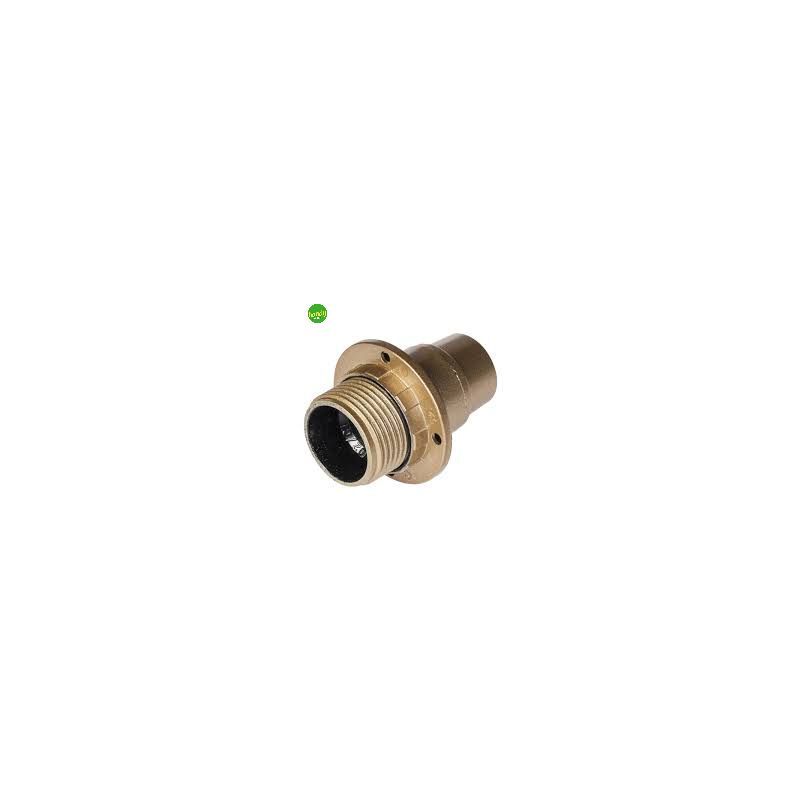 foto del prodotto portalampada in termoplastica elettrocanali con doppia ghiera oro e14 2 a. 250 v.
