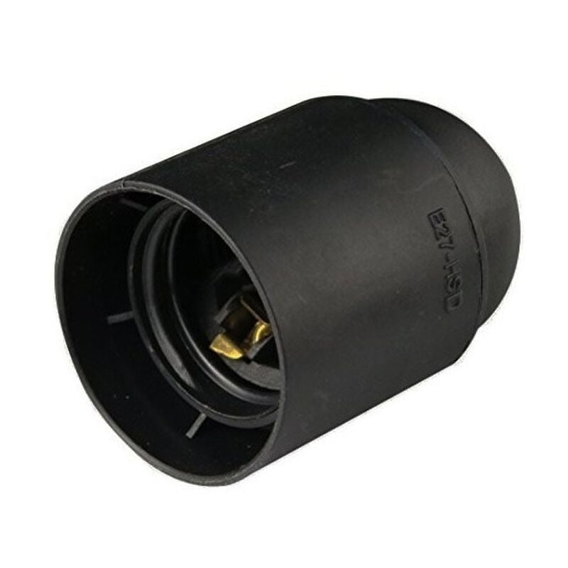 foto del prodotto portalampada master e27 liscio in termoplastico nero 00503