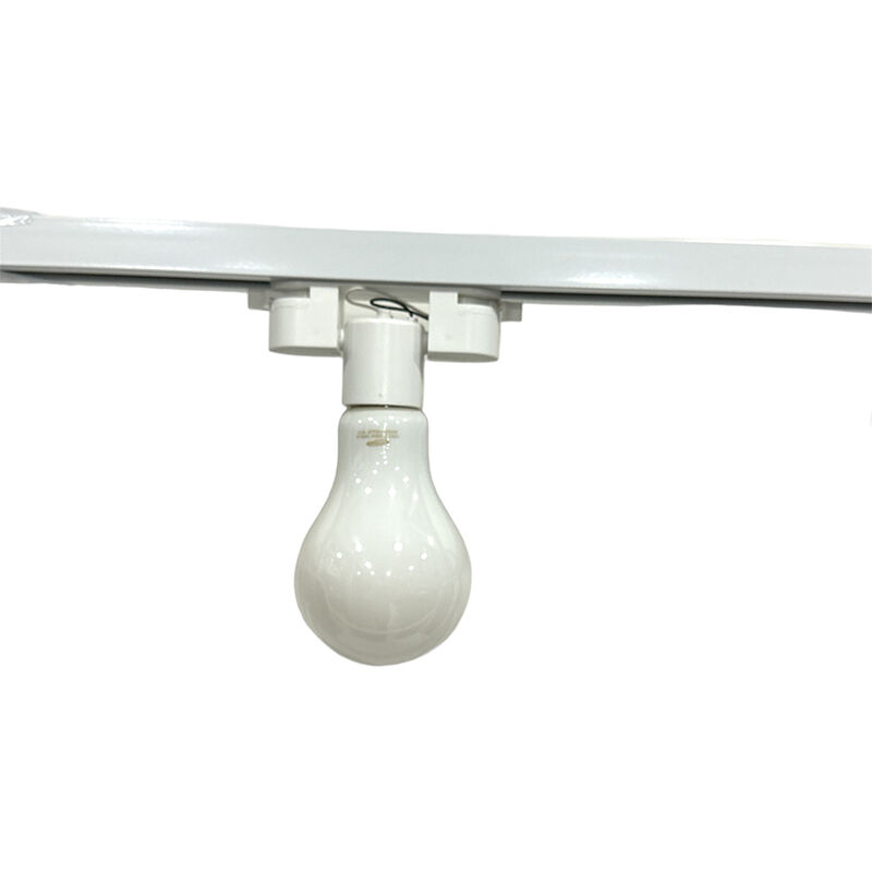 foto del prodotto portalampada per binario e27 adattatore monofase connettore per lampadine adattatore per pista