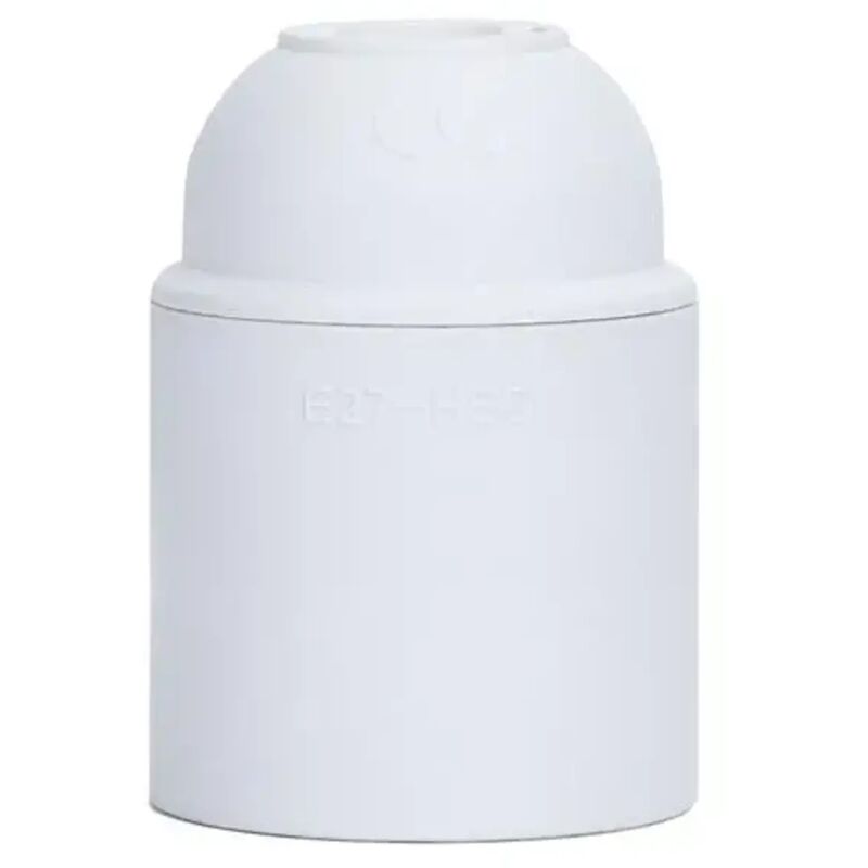 foto del prodotto portalampada porta lampadina plastica bianco e27