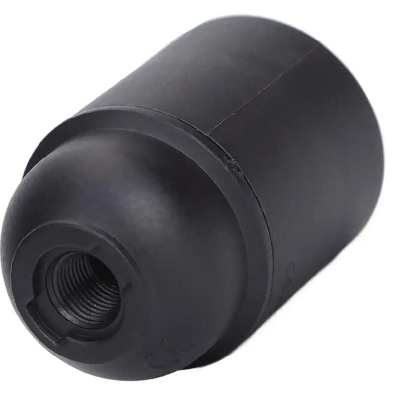 foto del prodotto portalampada porta lampadina plastica nero e27