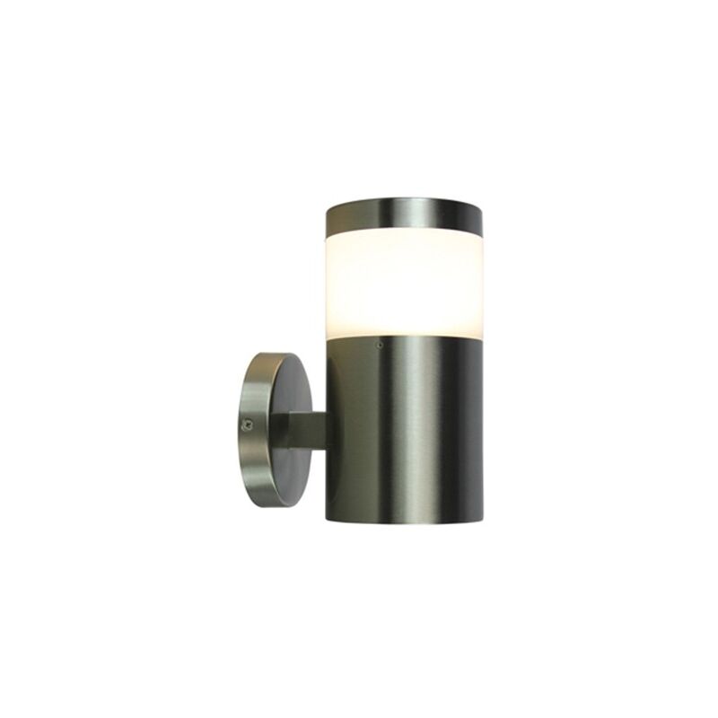 foto del prodotto portalampada satinato da parete esterno ip44 per lampadine e27