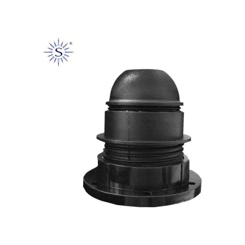 foto del prodotto portalampada semi filettato e27 nero solera 6829ctn