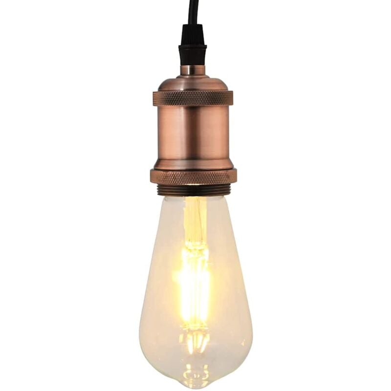 foto del prodotto portalampade 2 pz rosso bronzo e27 vidaxl