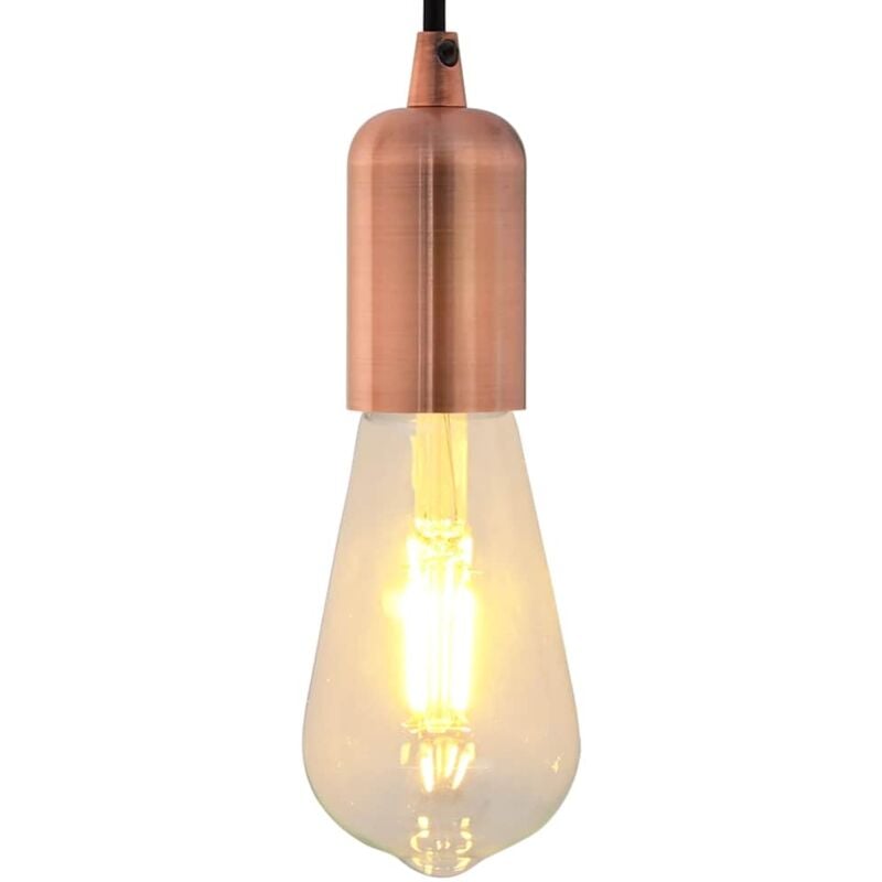 foto del prodotto portalampade 2 pz rosso bronzo e27 vidaxl