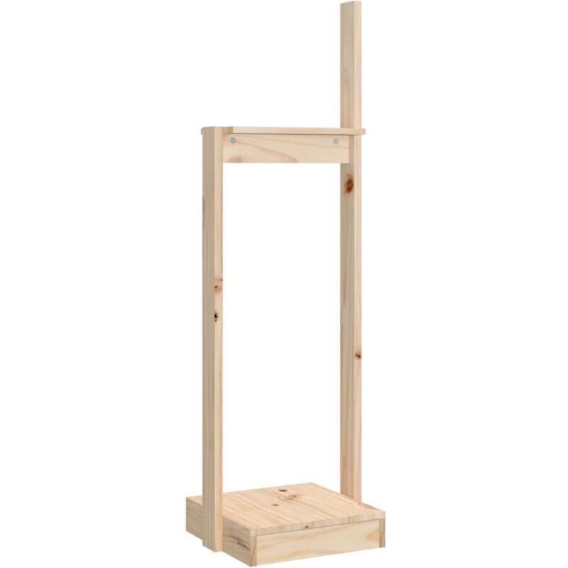 foto del prodotto portalegna 33,5x30x110 cm in legno massello di pino vidaxl