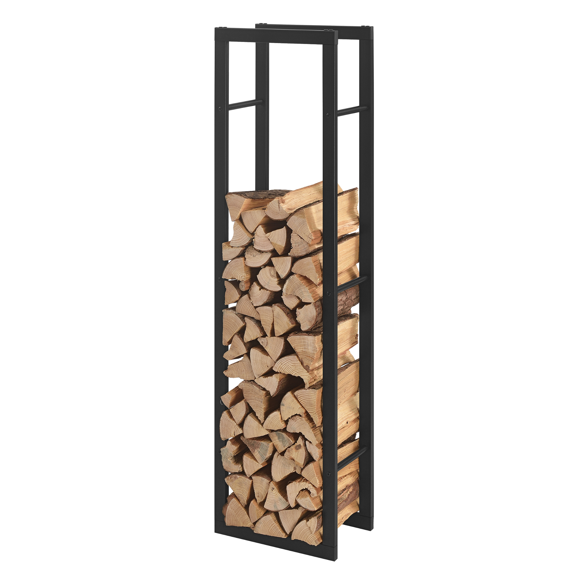 foto del prodotto portalegna 39 t by 39 lxpxa 40 x 25 x 150 cm deposito per legna da ardere supporto tronchi scaffale in acciaio da legnaia