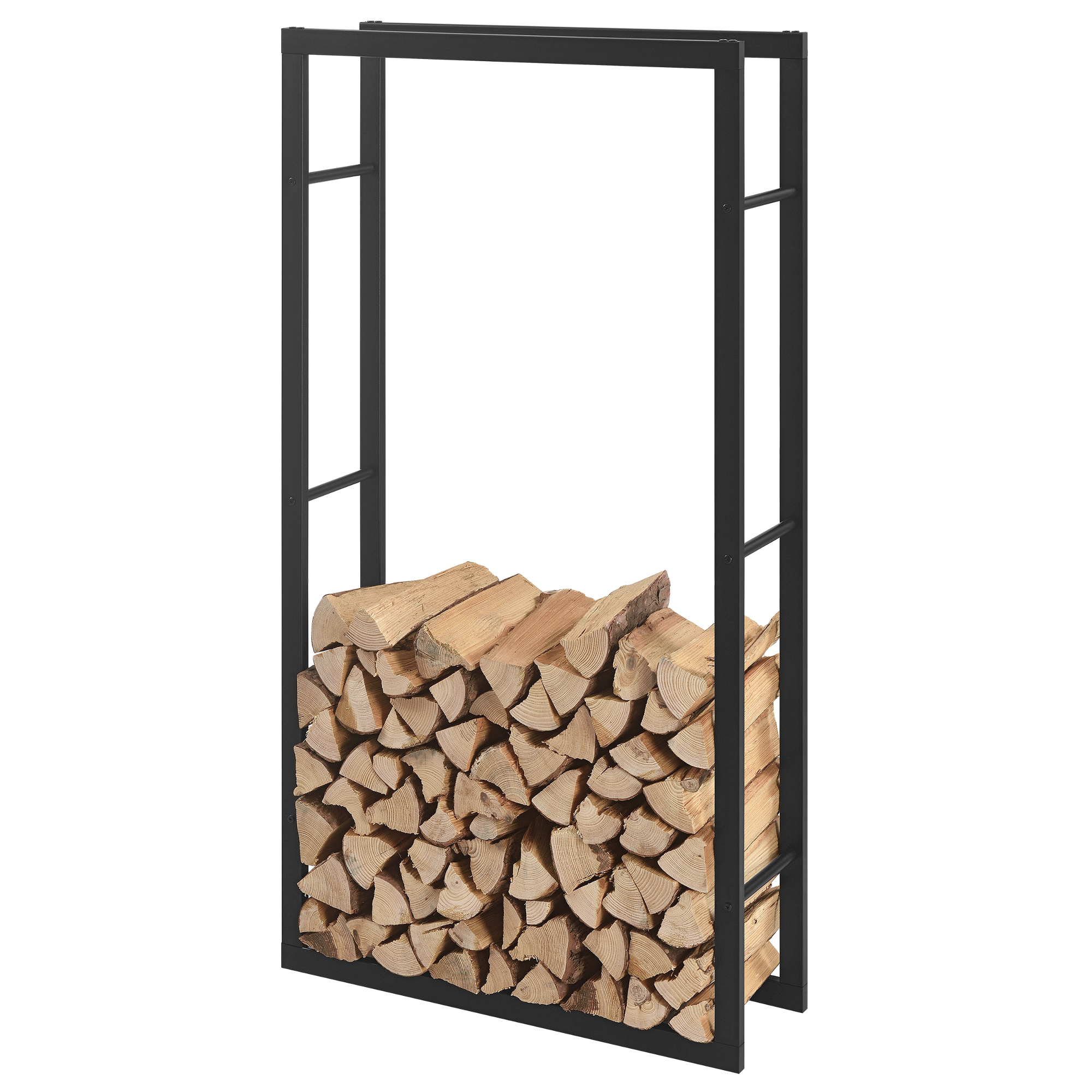 foto del prodotto portalegna 39 t by 39 lxpxa 80 x 25 x 150 cm deposito per legna da ardere supporto tronchi scaffale in acciaio da legnaia