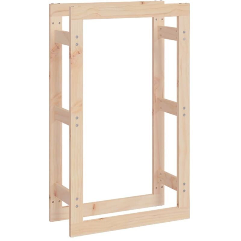 foto del prodotto portalegna 60x25x100 cm in legno massello di pino cod mxl 61896