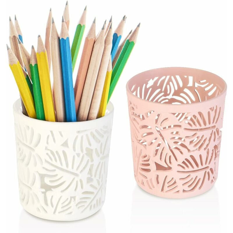 foto del prodotto portamatite in plastica, portapennelli per trucco rotondo portamatite portamatite da scrivania portamatite portamatite per ufficio a casa