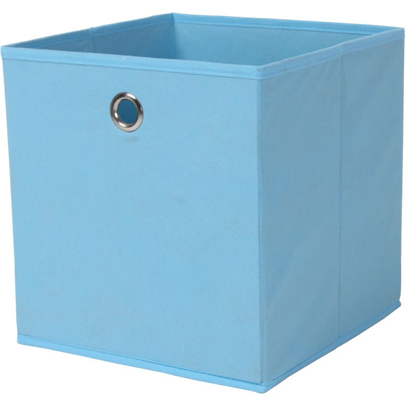 foto del prodotto portaoggetti cubo 27x27xh28 cm azzurro
