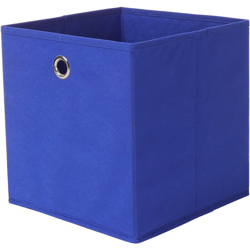 foto del prodotto portaoggetti cubo cm.27x27x28h blu