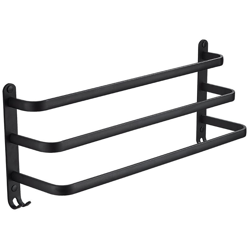 foto del prodotto portaoggetti per soggiorno porta asciugamani da parete in alluminio 50 x 24 x 14,4 cm, 1 pezzo