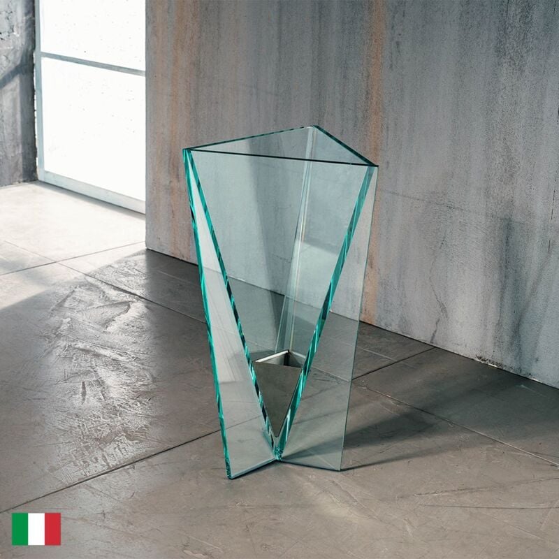 foto del prodotto portaombrelli in vetro curvato l 30 made in italy giza