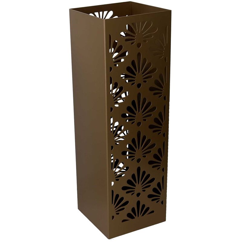 foto del prodotto portaombrelli metallo damasco oro quadro cm 15,5x15,5h49