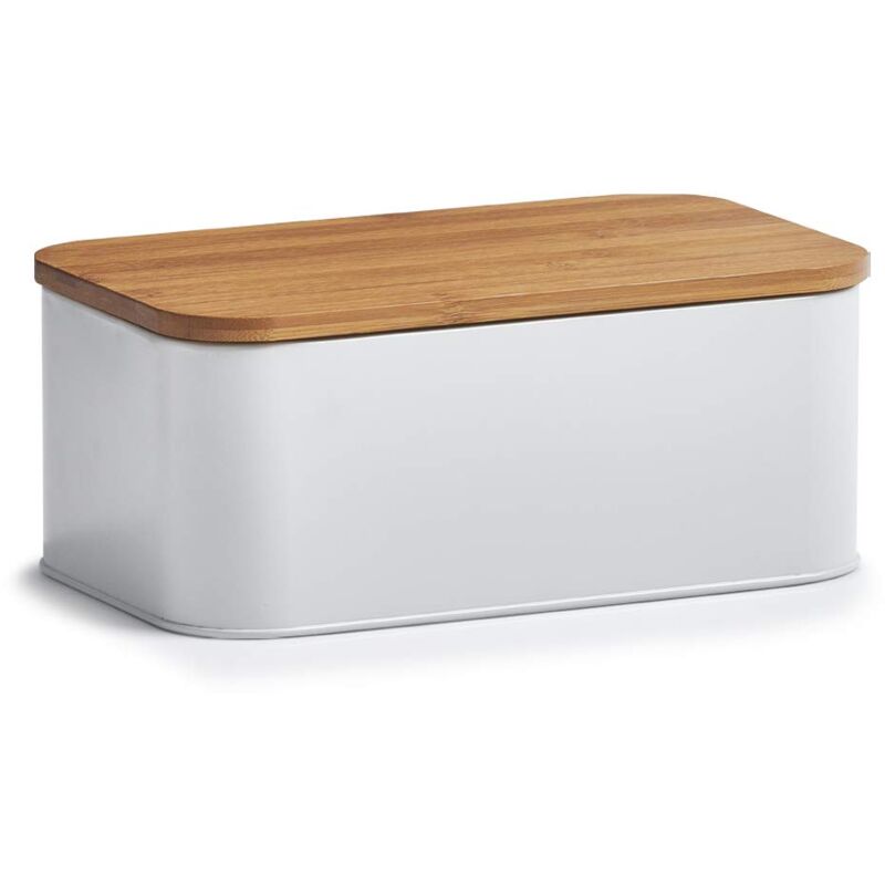 foto del prodotto portapane, metallo, white, 31 x 18 x 12.5 cm zeller