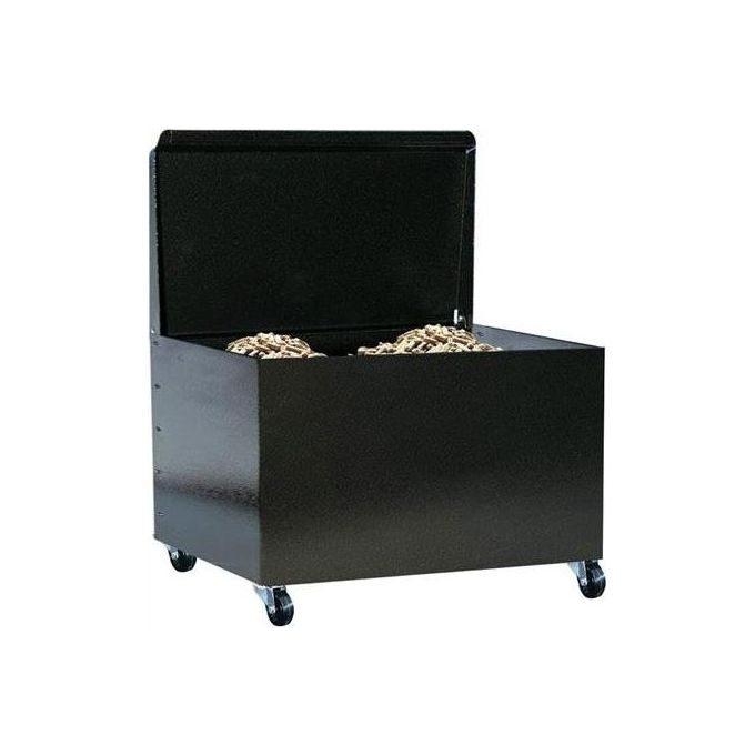 foto del prodotto portapellet acciaio 609 chiuso con ruote 50x43x57h