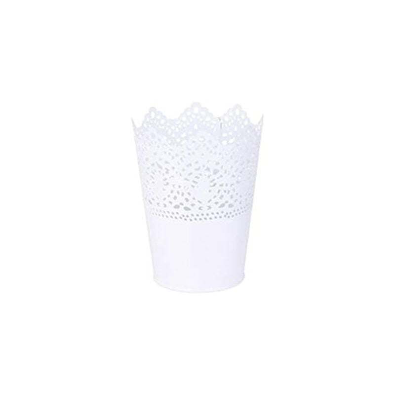 foto del prodotto portapenne, vaso per fiori, organizer per pennelli da trucco bianco 