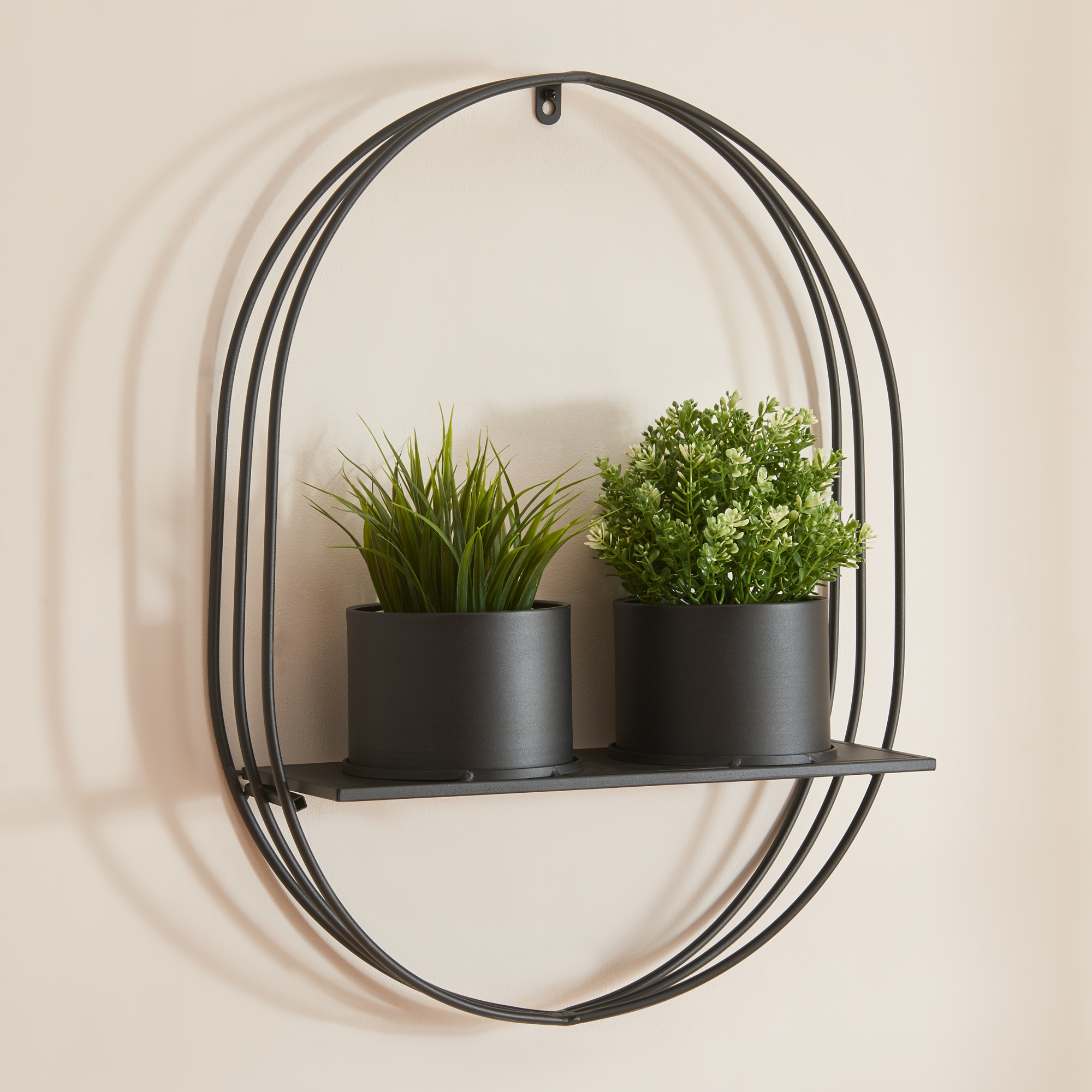foto del prodotto portapiante da parete vestby 61 x 46,5 x 15 cm nero en.casa 