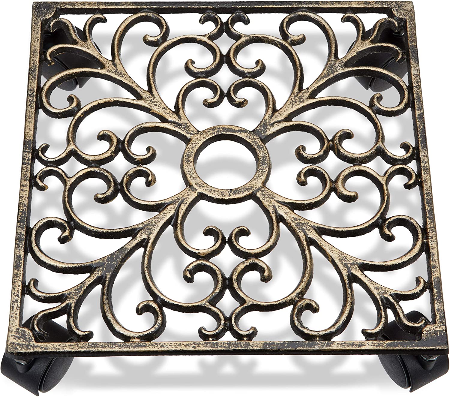 foto del prodotto portapiante quadrato in ghisa su rotelle 13 0002225 2