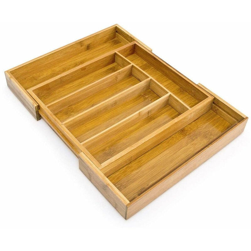 foto del prodotto portaposate da cassetto in bamb allungabile 38x41x5 cm 7 scomparti