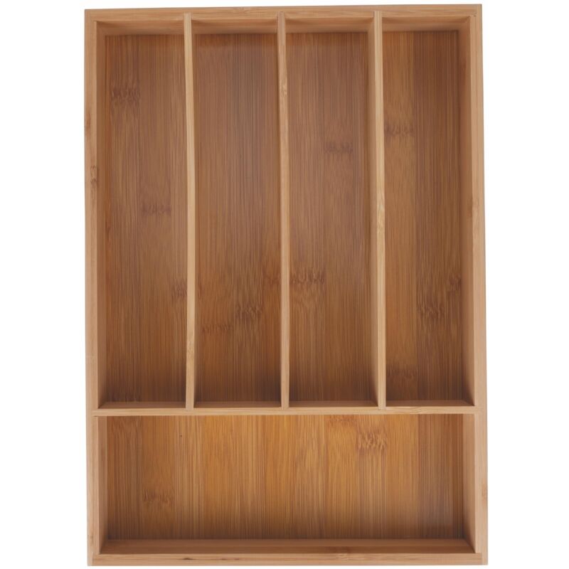 foto del prodotto portaposate in bamb , 5 scomparti, 35,5x25,5x5 cm, s chef