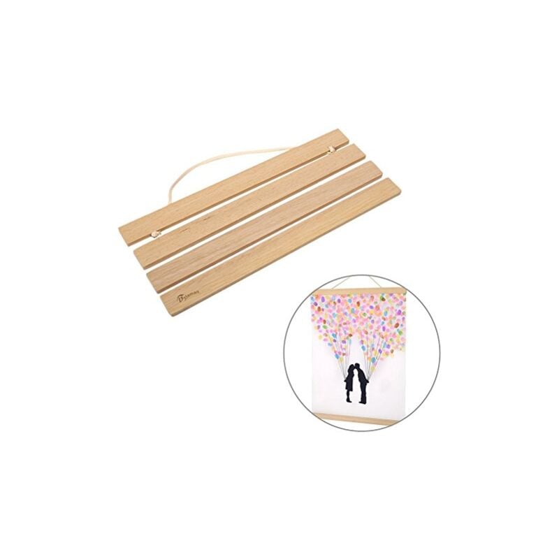 foto del prodotto portaposter moderna cornice magnetica in legno per poster 40 cm dewin