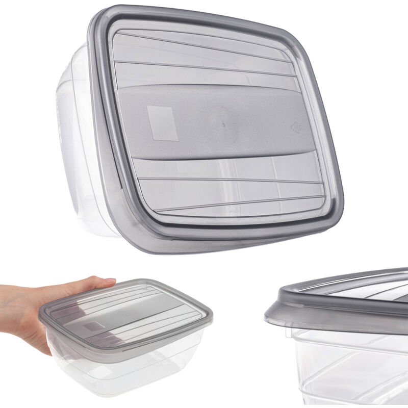 foto del prodotto portapranzo per contenitori per alimenti portapranzo da 1,3 litri con set di coperchi