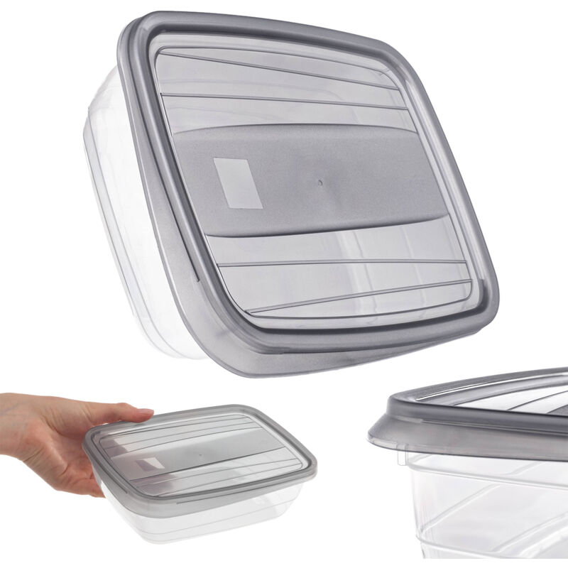 foto del prodotto portapranzo per contenitori per alimenti portapranzo da 1 litro con set di coperchi