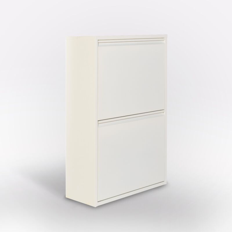 foto del prodotto portarifiuti cm 60x25x92 in metallo bianco