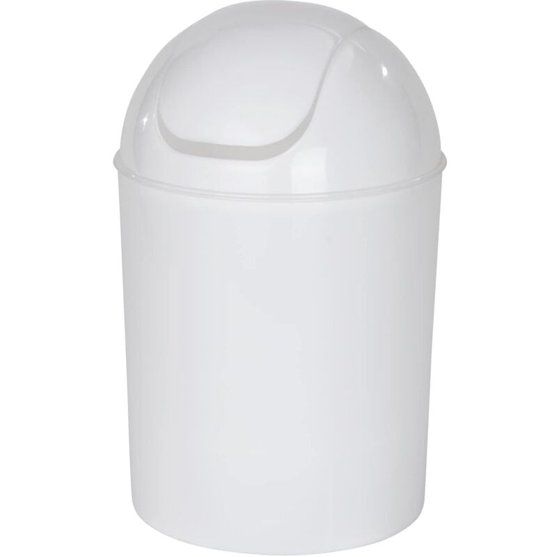 foto del prodotto portarifiuti con coperchio basculante economic bianco bianco capacit 6 l, polipropilene, 20 x 30 x 20 cm, bianco wenko