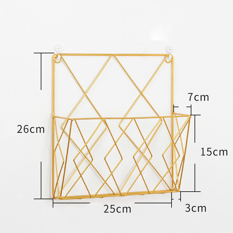 foto del prodotto portariviste a parete, giornali, libreria, scaffale portaoggetti, filo metallico, cestino in metallo, ufficio, soggiorno, camera da letto, scaffale