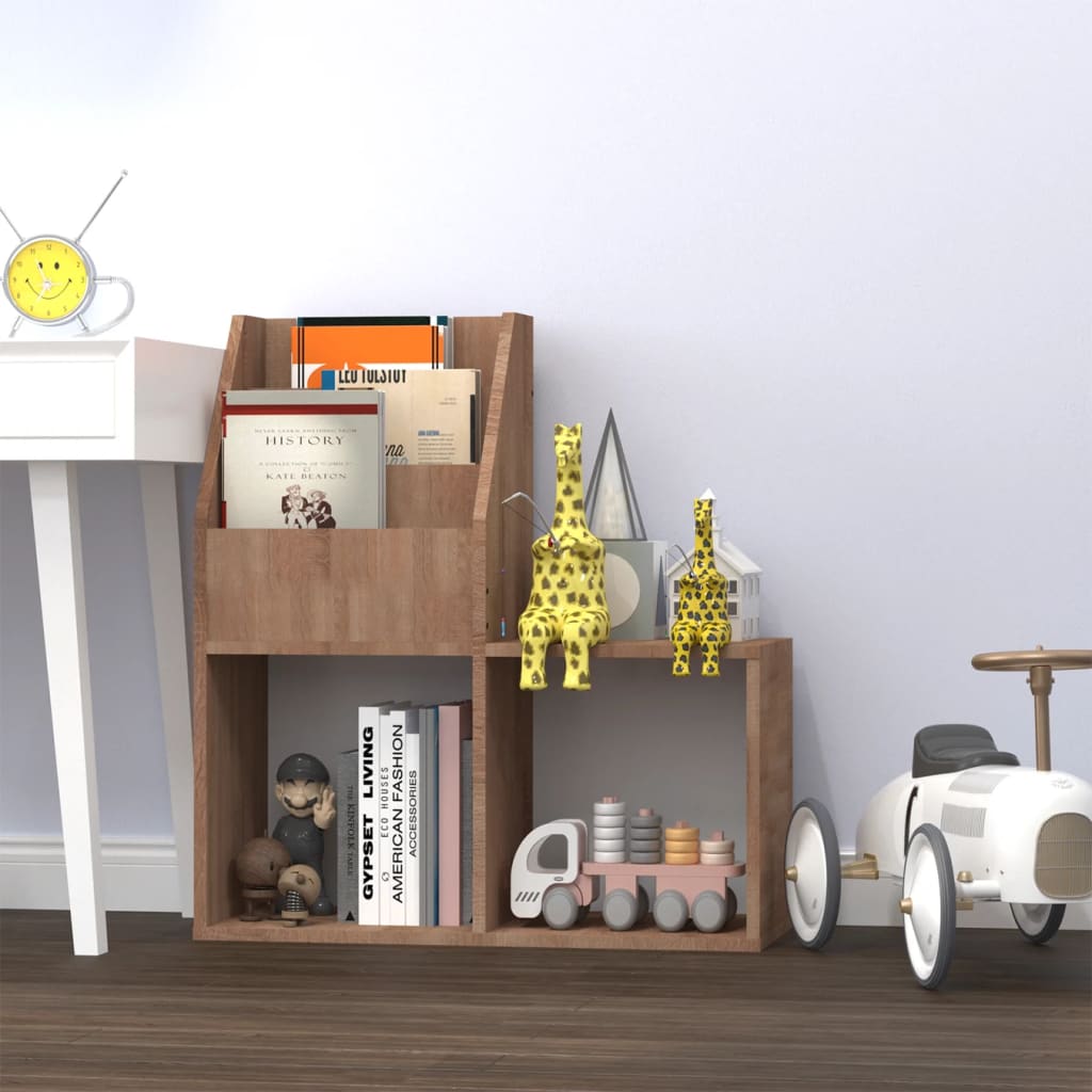 foto del prodotto portariviste per bambini rovere sonoma 71x30x78,5 cm truciolato cod mxl 72094