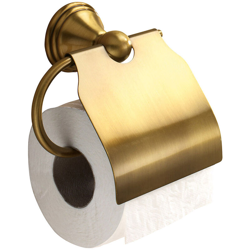 foto del prodotto portarotolo a muro coperto gedy serie romance colore bronzo