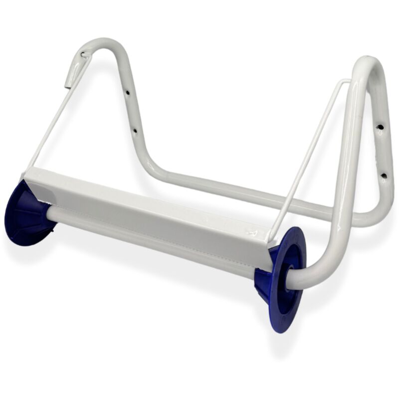 foto del prodotto portarotolo a parete, cm 40x20x23h, bianco, dispenser per rotolo di carta asciugatutto, ideale per cucina, officina, palestra, bagno kit di