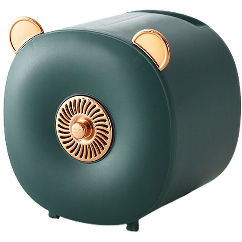 foto del prodotto portarotolo a parete impermeabile pp operazione con una sola mano design per aromaterapia organizzatore di carta scaffale forniture per la casa verde