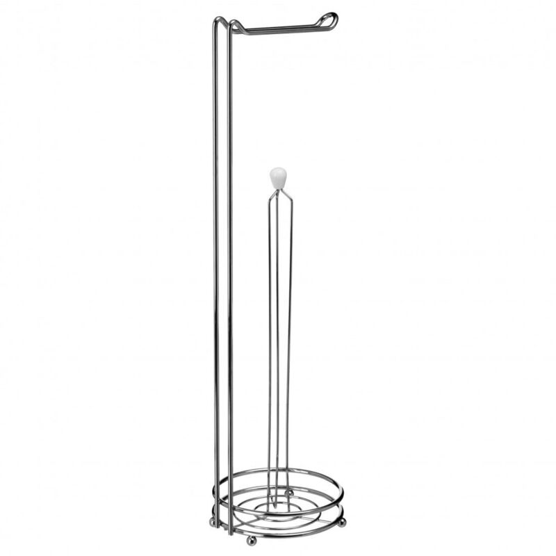 foto del prodotto portarotolo carta igienica con riserva h 60 cm