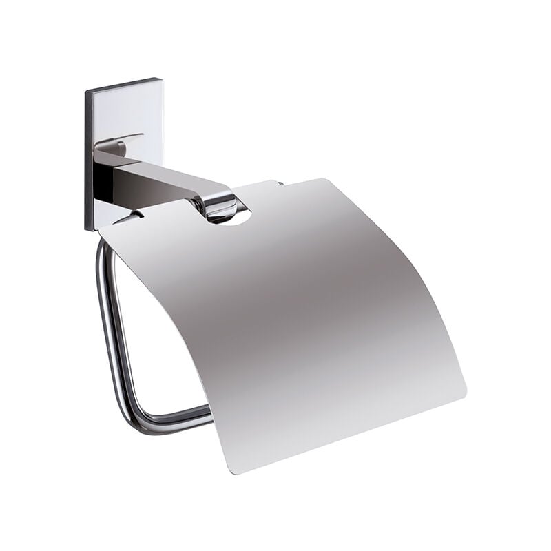 foto del prodotto portarotolo coperto da muro in acciaio inox e cromall 7825 gedy serie maine cromato