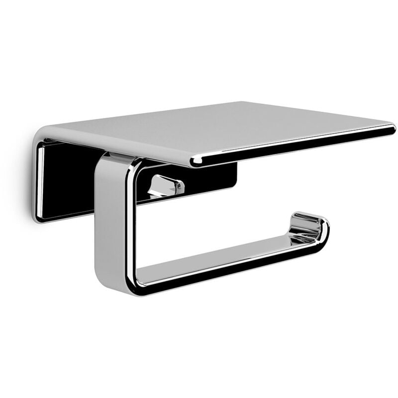 foto del prodotto portarotolo coperto da muro in ottone, acciaio inox aisi 304 e cromall a925 gedy serie il giglio cromato