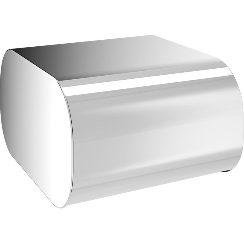 foto del prodotto portarotolo coperto da muro in ottone, acciaio inox e cromall 3225 gedy serie outline cromato