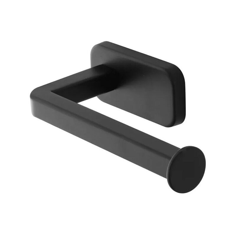 foto del prodotto portarotolo cubik inox nero