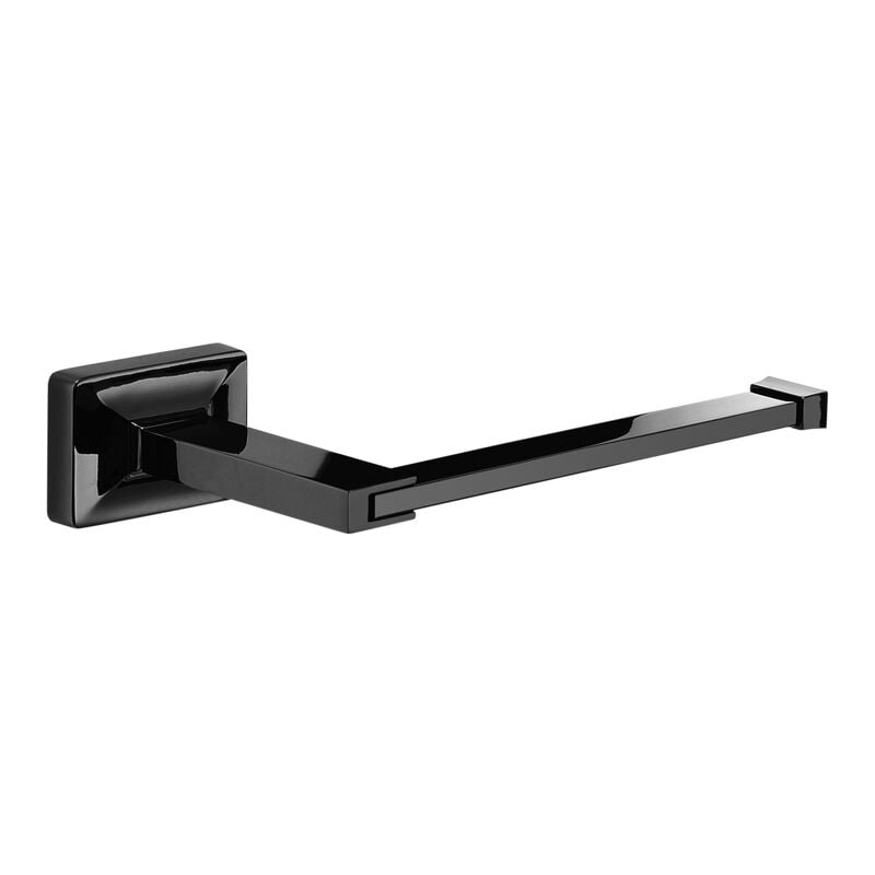 foto del prodotto portarotolo da muro in acciaio inox, ottone e cromall gt24 gedy serie gran torino nero