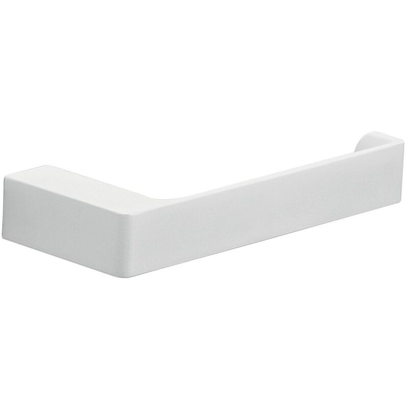 foto del prodotto portarotolo da muro in ottone e cromall pi24 gedy serie pirenei bianco opaco