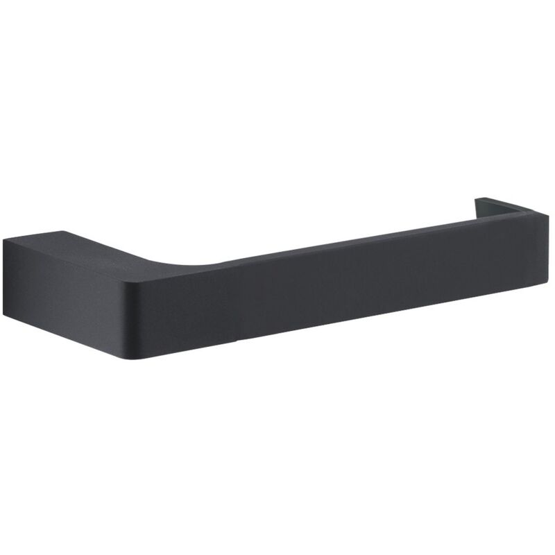 foto del prodotto portarotolo da muro in ottone e cromall pi24 gedy serie pirenei nero opaco