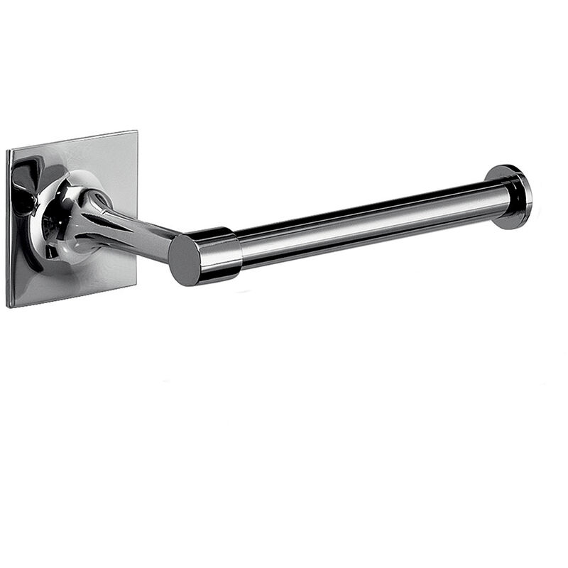 foto del prodotto portarotolo da muro in ottone e cromall wz24 gedy serie wizard cromato